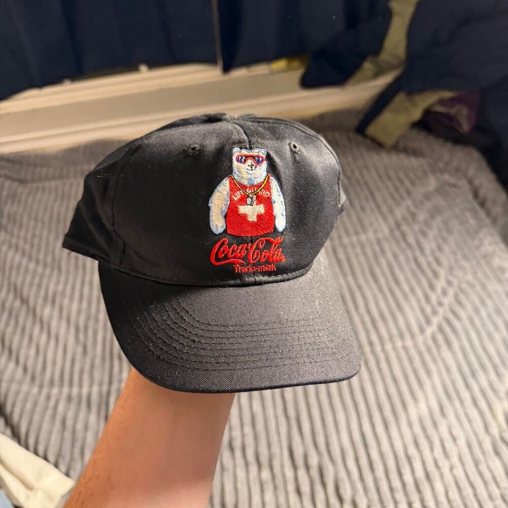 Retro Vintage Coca Cola Polar Bear Cap SnapBack One Size